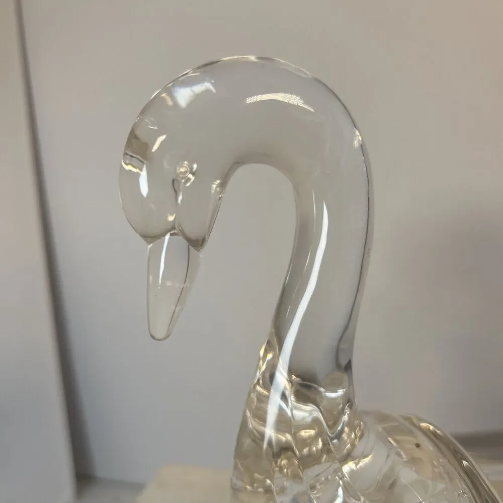 Vintage Lucite Acrylic Swan Towel Holder Clear Mid-century Modern Bath Kitchen